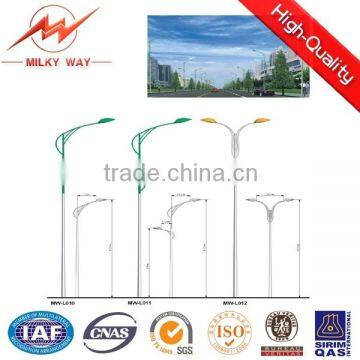 high way Cast iron double arm solar street light pole CN supplier