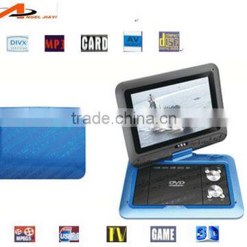 factory made portable dvd/evd player 270 degree tft lcd display portable dvd player