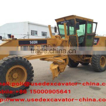 CAT motor grader cheap price for sale, used caterpiller 140H with best condition and provide best service, also CAT 140K 12G 14G