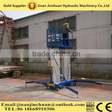 Double mast aluminum alloy lift platform