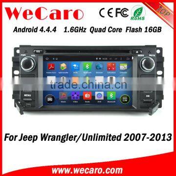 Wecaro WC-JC6235 Android 4.4.4 car dvd player touch screen for jeep wrangler navigation system 2007 - 2013 mirror link