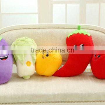 Cute Face Design Cartoon Red Chilli Shape Vegetable Pillow Kids Pillow photo-3