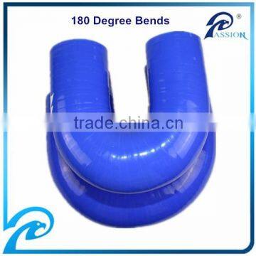 70 mm Diameter High Pressure 180 Degree Silicone Rubber Bends Hose,Blue photo-2