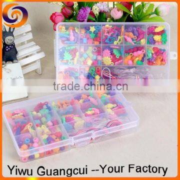 2015 New plastic box plastic bead bracelet