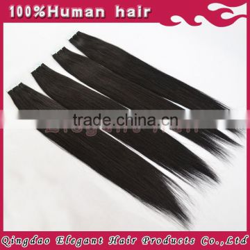 Qingdao good quality tape white hair extensions