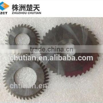 zhuzhou tungsten carbide factory supply small tungsten carbide saw blade for metal cutting