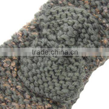 2015 Newest Fashion Women's Warm Soft Acrylic Knitting Flower Bow Knot Headband photo-4