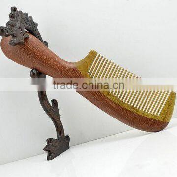 Natural Sandalwood Health Care Massage Antistatic Ebony Comb