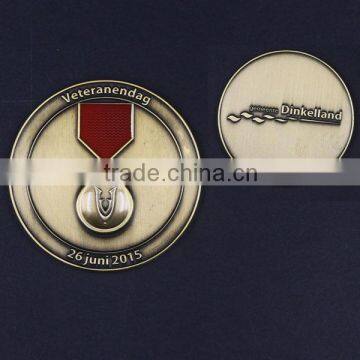 Replica Fake Antique Gold Coins, Brass Material With Soft Enamel