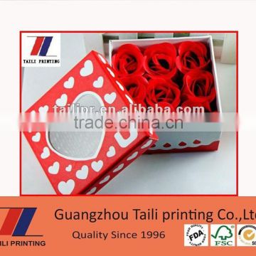 Customized paper packaging box for flowers