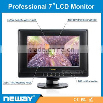 7 Inch TFT LCD VGA HDMI input Touch Screen LCD Monitor AV input