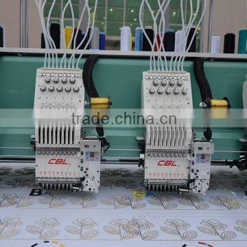 High speed flat+cording embroidery machine