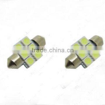 2x Aqua Blue 1.25" 31mm 6SMD DE3175 3022 LED Bulbs For Car Interior Light OYXL photo-2