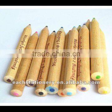 BSCI factory audit 3.5inch 10mm diameter natural mini jumbo color pencil set