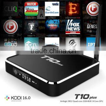 2G RAM AMLOGIC S812 cor-tex a9 cpu on the top box with xbmc