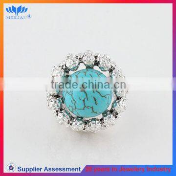 EUROPEAN POPULAR TURQUOISE HIGH QUALITY MEN'S SILVER RINGS