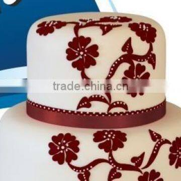 Blue Bead (Maroon) Sugar Paste & Fondant For Pastry Decoration