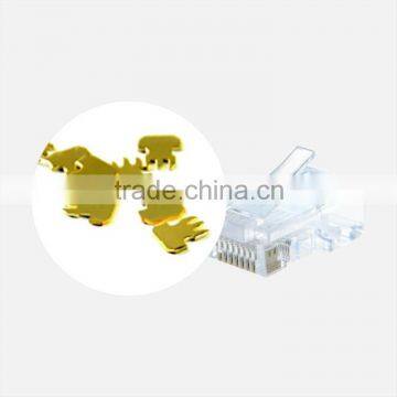 Best Quality Gold-Plating Solid Pure Copper Nickelplate Metal for CCTV Rj45 Led Display Connector photo-4