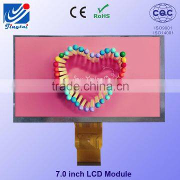Custom High Quality 7 Inch Lcd Panel Display With 800*480 Resolution