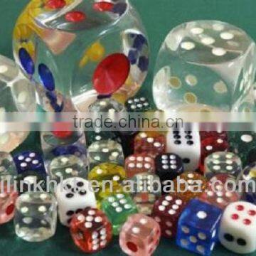 transparent Poker dices