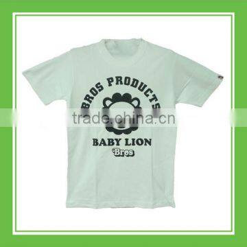 Products Bros Baby Lion Head Unisex Cotton Printed Short Sleeve White Tee Shirt For Summer