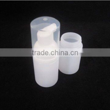 30ml HDPE cylindrical bottle with 30mm lotion foaming pump