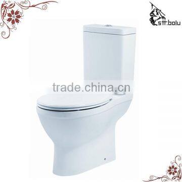 Water closet with ceramic materials p trap indian toilet pan