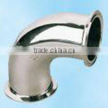 Mirror Polished Stainless Steel Sanitary 45 90 180 Elbow Made In China