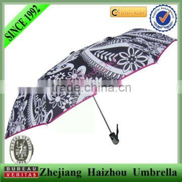 21'' automatic 3 fold umbrella with full color printing