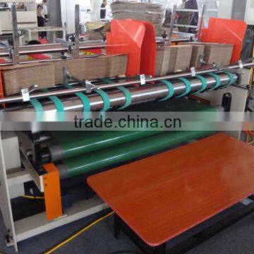 corrugated box folder gluer machine ,high quality carton box folding gluing machinery