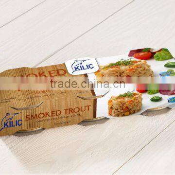 Canned Smoked Rainbow Trout (sliced)