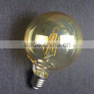 G80/G95/G125 led Filament bulb globe light reflection glass E27