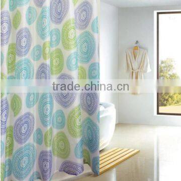 2016 Hot Sale Polyester Bubbles Printed Shower Curtain, Waterproof Bathromm Curtain photo-3