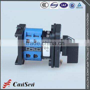 LW26-20 1-0-2 2P DIN rotary cam switch