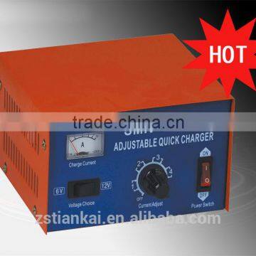 6A adjustable automatict car battery charger