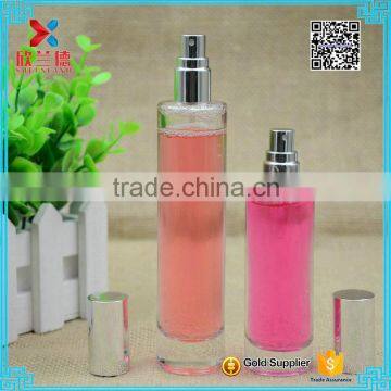 35ml 55 m Straigfht Cylinder Shape Glass Perfume Twist off Bottle With Aluminum Cap