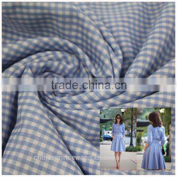 yarn dyed plaid check fabric for school uniform suppliers