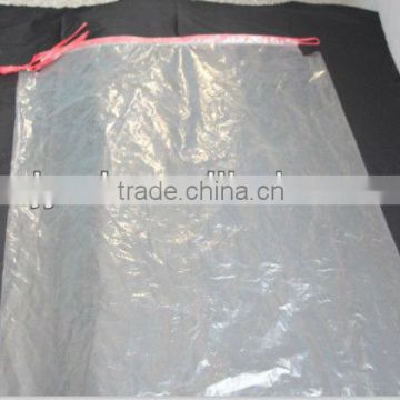 good quality PE plastic bag with rope made in China