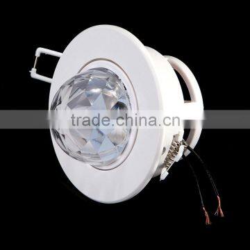 Hooks Design AC 85-260V 3W Full Color LED Voice-Activated Auto Rotating RGB Ceiling Stage Light KTV Bar Party DJ Disco Lamp photo-3