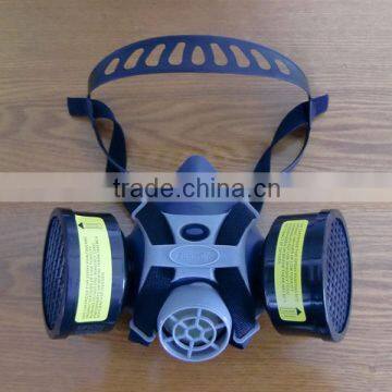 2016 hot selling double filter gas mask respirator gas mask for paint spraying chemicals