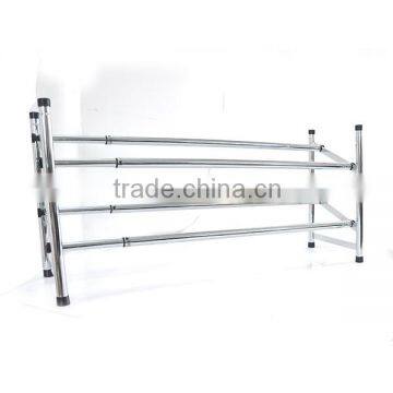 Multipurpose Flexible Floding Metal Wire Stainless Steel Iron Tubes With Plated Shoe Rack Shoe Shelf for Cabinet for Living Room photo-3