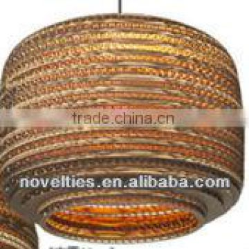 paper and metal pendant lighting