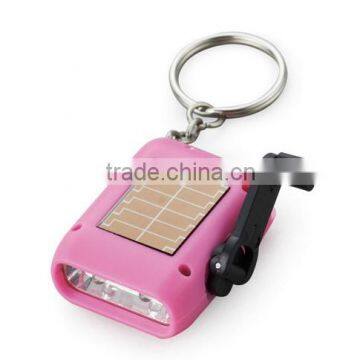 solar power rechargeable small sun flashlight