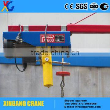 Good quality wire rope electric hoist/ pa400 small electric hoist 110v