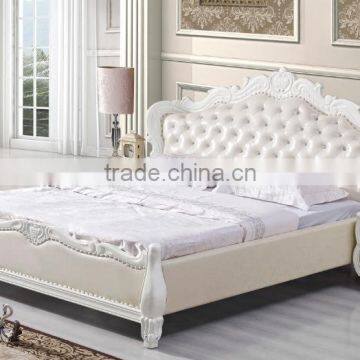 2016 Hot Sale Modern High Quality Customized Double Bed Room Furniture, White King Size Bed in Living Room Quality Choice photo-2