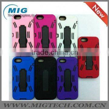 Robot design case for iphone 5S with stand ,for iphone 5 case