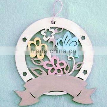 Wooden spring ornament