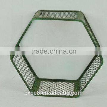 Vintage Wrouhgt Metal Wall Shelf for Flower Stand & Home &garden Decoration photo-2