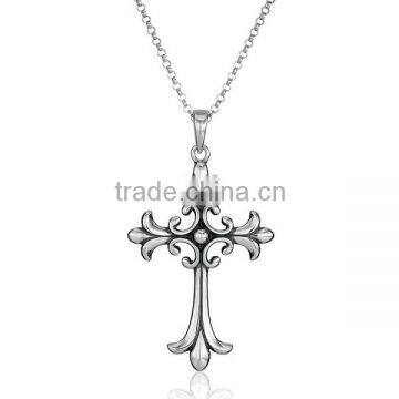 Sterling Silver Celtic Jesus Cross Pendant Necklace