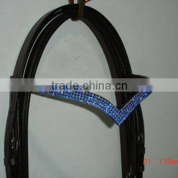 Leather Crystal Browband